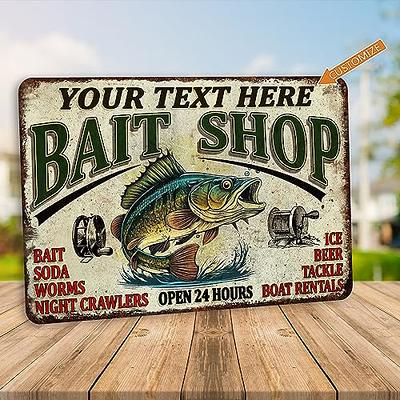 Gift for Grandpa Fish Signs for Office Man Cave Shop Dad Fishing