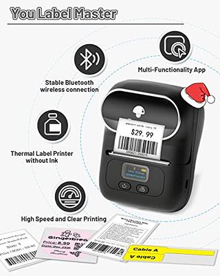 Phomemo M110 Label Makers, Portable Printer for Small Business, Sticker  Maker Machine for Barcode, Mailing, Address, Labeling, Name, Logo, Wireless