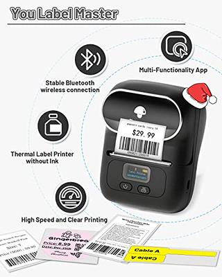 Phomemo Label Maker Machine- M110 Upgraded Bluetooth Label Printer for  Barcode, Clothing, Jewelry, Retail, Mailing, Business, Compatible with  Android & iOS, with 3 Label, White - Yahoo Shopping