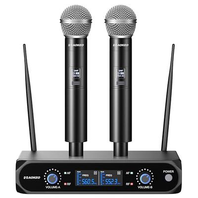 SUDOTACK Wireless Microphone, [Clear Sound][Plug & Play] Metal UHF