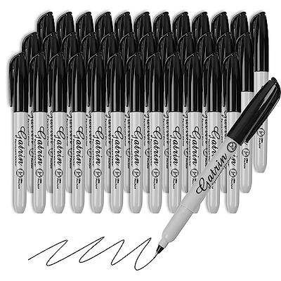 Sharpie Permanent Markers 6 Pack Assorted Sizes Ultra Fine Tip Fine Tip and Chisel Tip Permanent Markers - Black