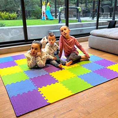 Baby Brielle Interlocking Hexagon Floor Foam Tile Activity Mat for Tummy Time, Crawling, and Playing Ultra Thickness Playmat