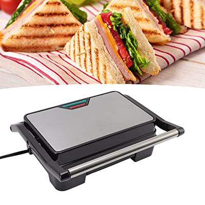 Panini Press Grill Indoor Grill Sandwich Maker with Temperature Setting, 4  Slice Large Non-stick Versatile Grill, to Fit Any Type or Size of Food,  Removable Drip Tray, 850W 