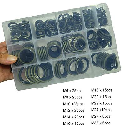 Swpeet 140Pcs 8 Sizes #8#10#12#14 Stainless Steel Neoprene EPDM Bonded  Sealing Washers Gasket Assortment Kit, Rubber Bonded Sealing Washers for 8#  10# 12# 14# Screws - Yahoo Shopping