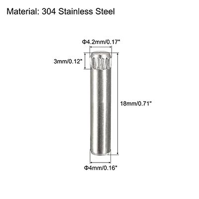 Uxcell Steel Pins 304 stainless steel Cylindrical Shelf Support