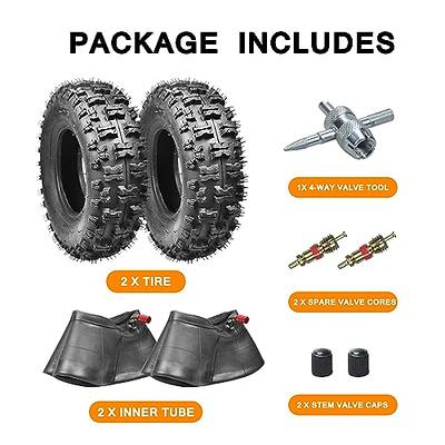 HOLATO 4.10/3.50-6 4.10-6 NHS Tire and Inner Tube for Lawn Mower