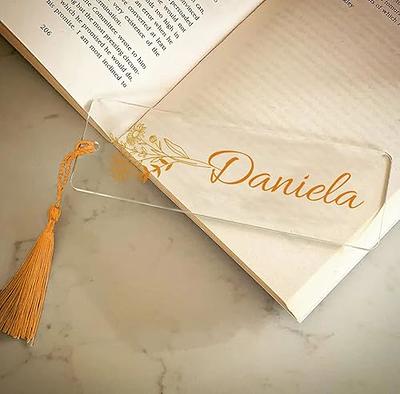 Custom leather bookmark with tassel - Hotel Gift Selection