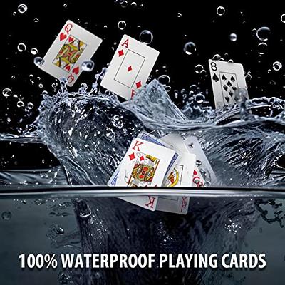 Joyoldelf Black Playing Cards with Rose Pattern, 2pcs Deck of Cards, PVC  Plastic & Waterproof Playing Cards, Cool Card Decks Suitable for Family or