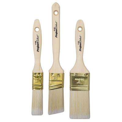 Magimate Small Paint Brushes for Touch Ups, Trim Stain Brushes for Sash,  Baseboards, House Wall Corners and Art Application, Multi-Pack of 2 Sizes