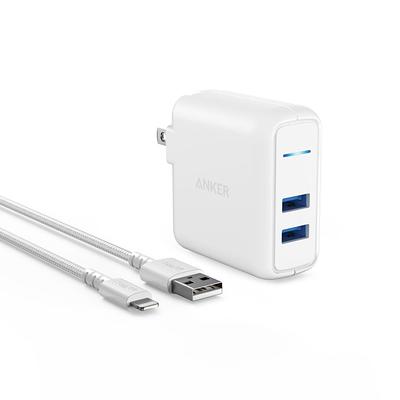 iPhone 14 Pro Max | Dual USB Type-C 50W Charger With 3ft Lightning Cable  Bundle | Fast Charging Two Devices