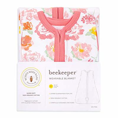 Burt's Bees Baby Beekeeper Infant Wearable Blanket, 100% Organic Cotton  Unisex, Girl, Boy Swaddle Transition Sack - Light Weight 0.5 TOG or Medium