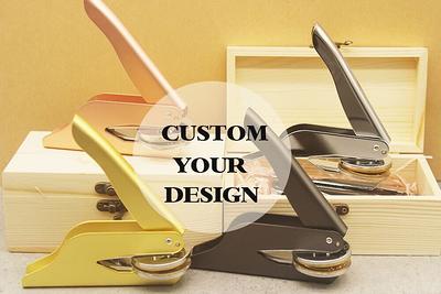 Customized Custom Hand Embosser Stamp Library Embossing Seal Stamp