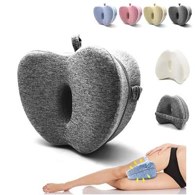 Natumax Knee Pillow for Side Sleepers - Sciatica Pain Relief - Back Pain, Leg Pain, Pregnancy, Hip and Joint Pain Memory Foam Leg Pillow + Free Sleep