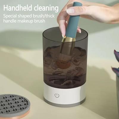  Electric Makeup Brush Cleaner, Makeup Brush Cleaner Machine  with Brush Clean Mat, Automatic Cosmetic Brush Cleaner Makeup Brush Tools  for All Size Beauty Makeup Brushes Set, Gift for Women Wife Friend 