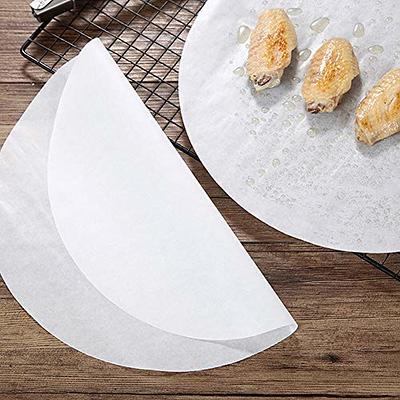 8 inch Parchment Paper Rounds, Set of 100, Non Stick Baking Parchment Circles, Round Parchment Paper for Round Cake Pan, Springform Pan, Tortilla