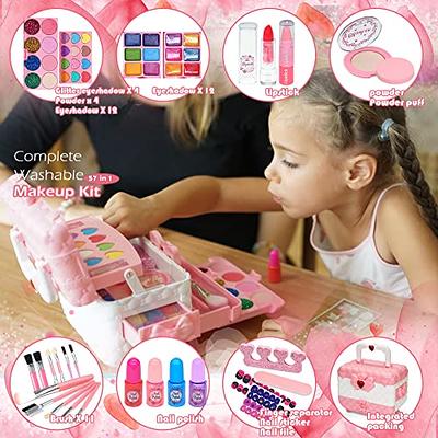 Washable Non-Toxic Kids Makeup Kit For Girls Princess Makeup Set Toys For Girls  8-12