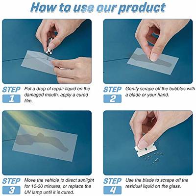 Windshield Repair Kit | Cracked Glass Repair Kit | Windshield Scratch  Remover | Window Screen Repair Kit | Windshield Chip Repair Kit |  Windshield