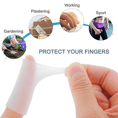 Sanfly 20pcs/Set Silicone Finger Protectors Gel Finger Cots