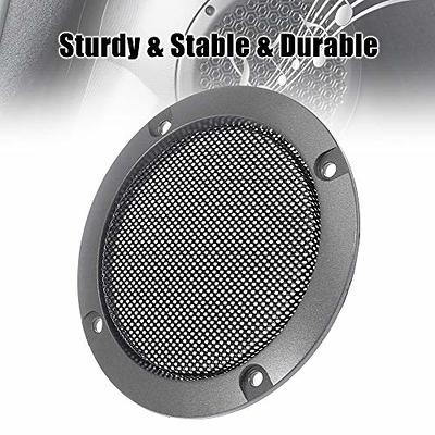 X AUTOHAUX 2pcs 3 Titanium Tone Car Audio Speaker Cover Mesh Subwoofer  Grill Horn Glossy Guard Protector - Yahoo Shopping