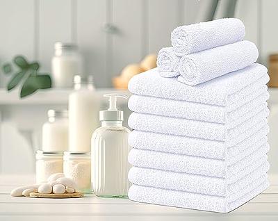 12X12 Wholesale White Cotton Washcloths - Towel Super Center