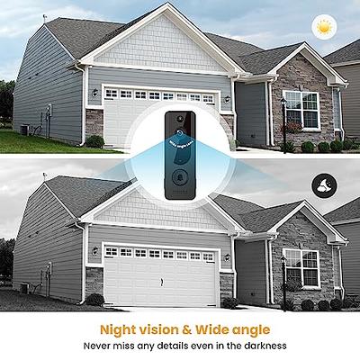 AIWIT Wireless Video Doorbell Cam, Indoor/Outdoor Surveillance Camera  Included Ring Chime, 2-Way Audio, AI Human Detection, Night Vision, Instant  Alerts, Live View, Cloud Storage, 2.4G Wi-Fi - Yahoo Shopping