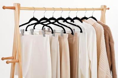 Songmics 30-pack Pants Hangers Long Velvet Trousers Hangers With