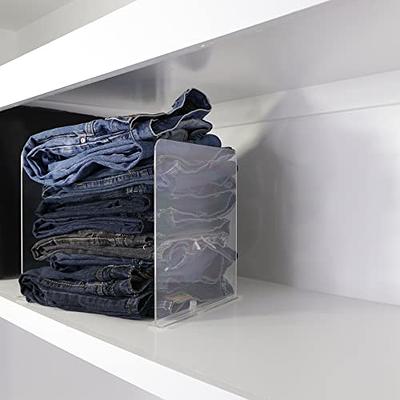 Clear Shelf Dividers for Closet, Vertical Purse Organizer, Perfect for  Sweater, Shirts, Handbags in Bedroom and Kitchen, 6 Pack