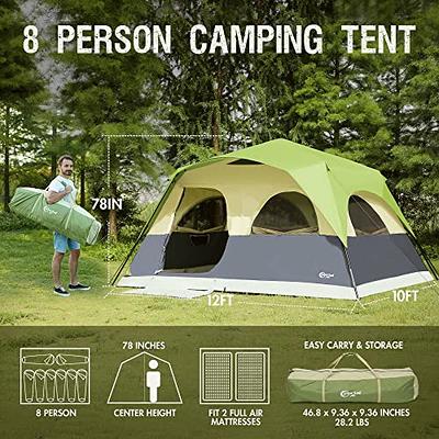 Portal 8 Person Instant Tent for Camping, Large Waterproof