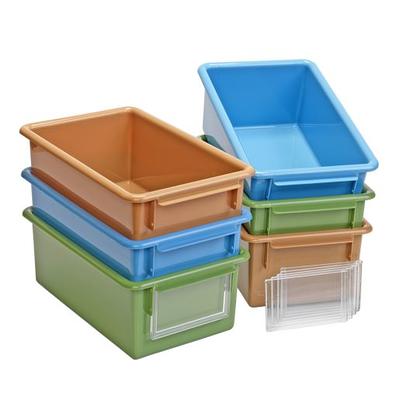 MyPerfectClassroom Clear Easy Label Bins with Lids - Set of 4 S4839332