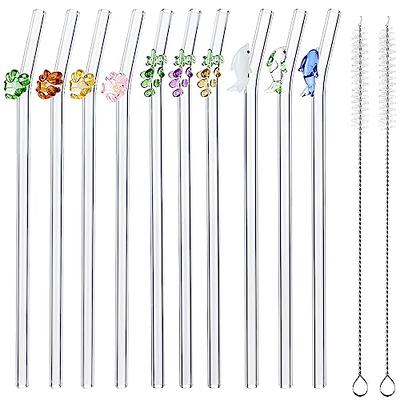 Weysat 100 Pcs Reusable Glass Straws Bulk, Glass Drinking Straws Smoothie  Straw for Milkshakes Tea Juice Cocktail (Colorful,8 x 200 mm) - Yahoo  Shopping