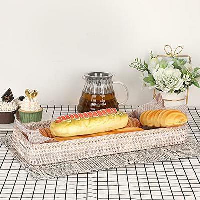 Veichin Bathroom Decor Counter Tray, Bamboo Vanity Tray with Double-Sided  Sign, Toilet Paper Basket Countertop Organizer, Toilet Tank Tray