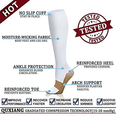  QUXIANG Copper Compression Socks For Women & Men Circulation