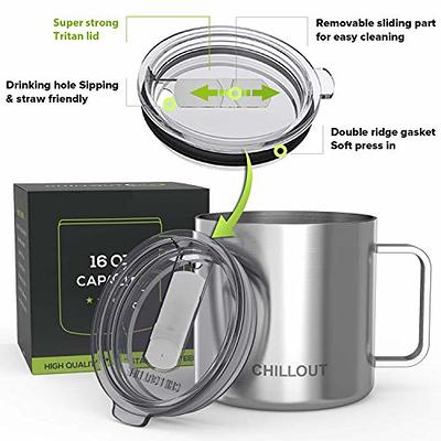 Stainless Steel Unbreakable Coffee Mug Keeps Beverages Hot & Cold