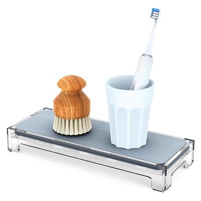 JOMOLA Dish Brush Caddy for Kitchen Sink Toothbrush Holders for Bathrooms  Sink Sponge Holder Kitchen Counter Scrub Soap Brush Organizer Sinkware  Caddy