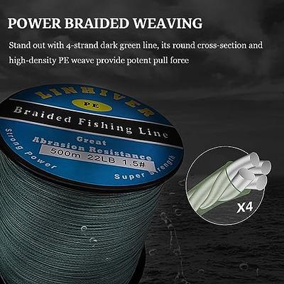 Super Strong PE Braided Fishing Line Abrasion Resistant 4/8