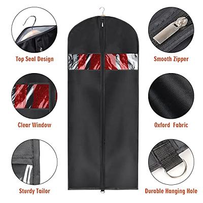 Kntiwiwo Clear Garment Bag Suit Bags for Storage Set of 12 Hanging  Dust-Proof Clothes Cover Bag with Zipper for Suit, Coat, Dress Closet  Clothes