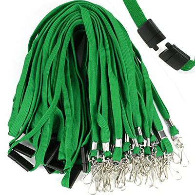 Green Retractable Id Lanyard  3/8 inch green badge reel lanyard