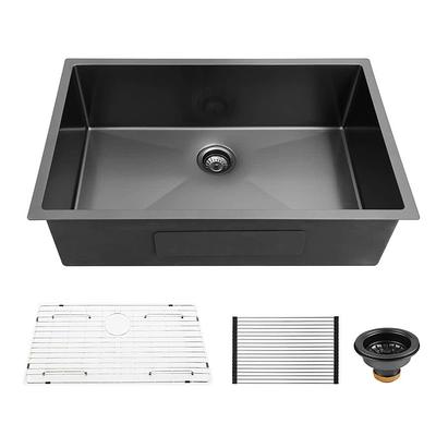Black stainless steel kitchen rack sink sink dish rack drain bowl