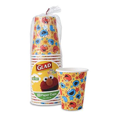 Glad for Kids Disney Mickey and Friends 9oz Paper Cups, Mickey Mouse Paper  Cups, Kids Snack Cups