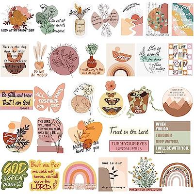  YASUOA Inspirational Christian Stickers, 100 Pcs Bible Verse  Stickers Faith Jesus Stickers Catholic Religious Motivational Stickers  Bible Journaling Supplies : Electronics