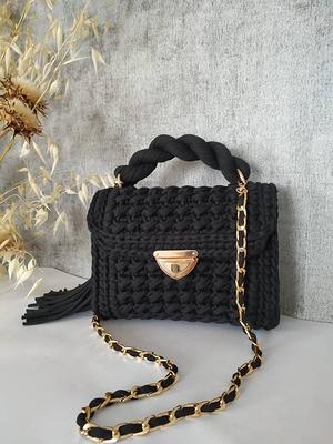 Mothers Day Gift Crochet Bag Hand Knitted Purse Handmade 