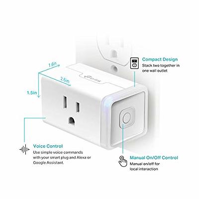 Kasa Smart Plug Mini Smart Home Wi-Fi Outlet with Alexa & Google