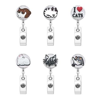 Kitty Cat Animal Name Badge Holder Nurses Badge Holder-cute Badge Reels-unique  ID Badge Holder Felt Badge 