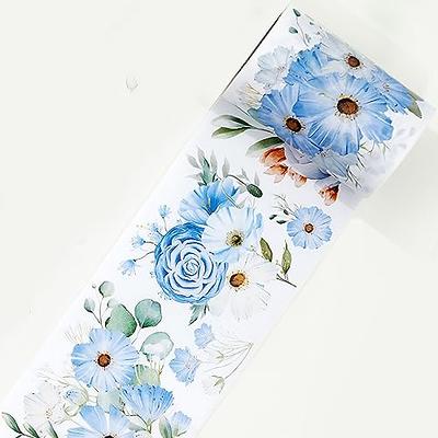 Vintage Floral Blue Washi Tape