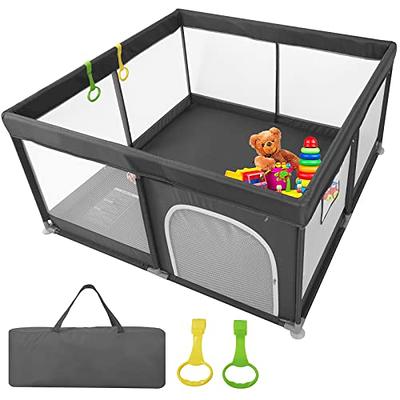 Baby Playpen with Mat, Large Baby Play Yard for Toddler, BPA-Free