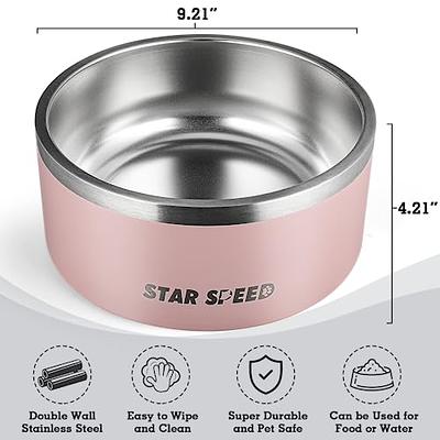 Double Dog Bowl,double Stainless Steel Food And Water Bowls For