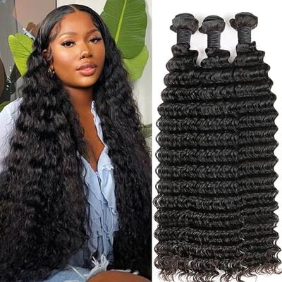 Liqusee Human Braiding Hair 100g One Bundle/Pack 18 Inch Natural Black  Water Wave Curly Human