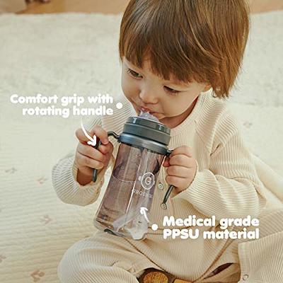 b.box Sippy Cup with Fliptop Straw, Drink from Any Angle