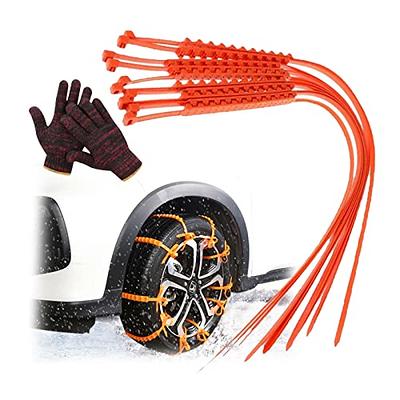 Snow Chain Anti-skid Tire Snow Chains,emergency Traction Car Snow Tyre  Chains For Passenger Cars, Pickups, And Suvs - Set Of 2