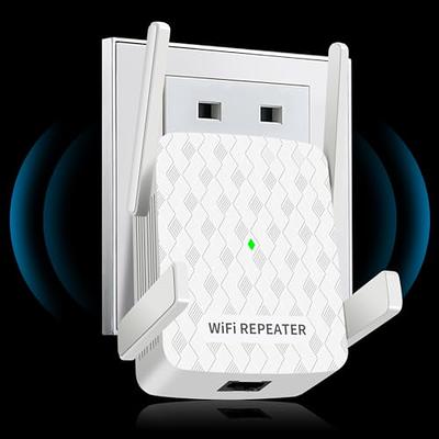  WiFi Extender, WiFi Signal Booster Up to 5000sq.ft and 45  Devices, WiFi Range Extender, Wireless Internet Repeater, Long Range  Amplifier with Ethernet Port, 1-Key Setup, Access Point, Alexa Compatible :  Electronics